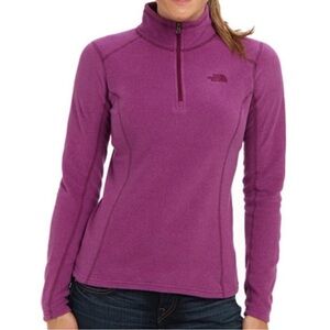 The North Face Pink 1/4-Zip Fleece Pullover
